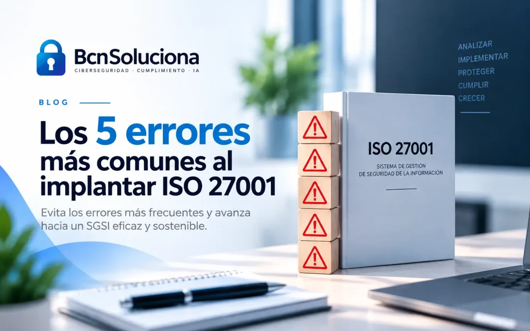 Los 5 errores más comunes al implantar ISO 27001