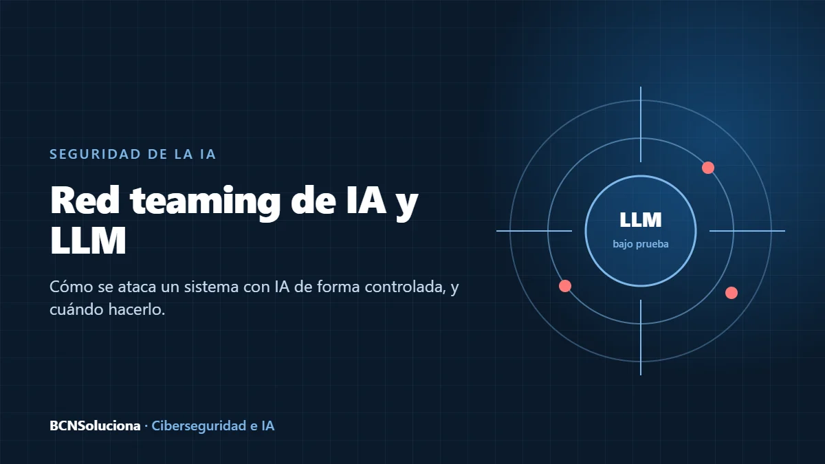 Red teaming de IA y LLM para empresas: metodología de BCNSoluciona